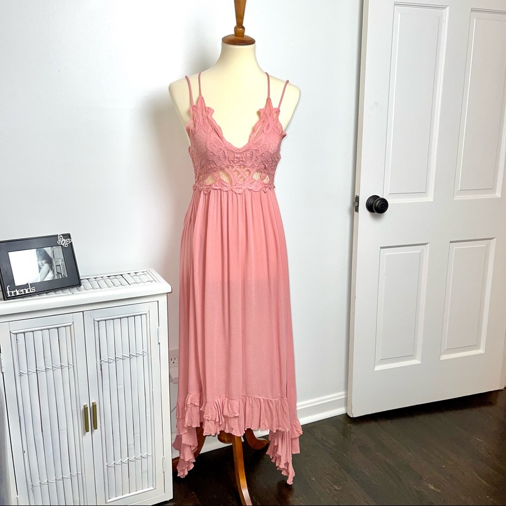 Dusty rose summer slip dress Adella slip dress S